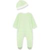 Little Me Footie Pajamas Cotton Baby Sleepwear Boys and Girls Footed Sleeper(Green)