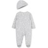 Little Me Footie Pajamas Cotton Baby Sleepwear Boys and Girls Footed Sleeper(Moon & Stars)