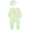 Little Me Footie Pajamas Cotton Baby Sleepwear Boys and Girls Footed Sleeper(Green)