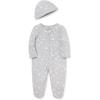 Little Me Footie Pajamas Cotton Baby Sleepwear Boys and Girls Footed Sleeper(Moon & Stars)