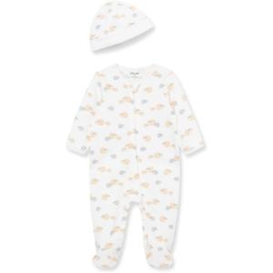Little Me Footie Pajamas Cotton Baby Sleepwear Boys and Girls Footed Sleeper(Little Hedgehog)