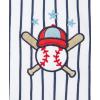 Little Me Baby Boys 2-pack of Rompers(Blue Baseball)