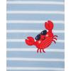 Little Me Baby Boys 2-pack of Rompers(Blue/Red Craps)