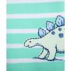Little Me Baby Boys 2-pack of Rompers(Dinosaur Green)
