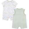 Little Me Baby Boys 2-pack of Rompers(Green Safari)