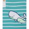 Little Me Baby Boys 2-pack of Rompers(Whale Green)