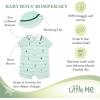 Little Me Baby Boys 2-piece Romper and Hat Set(Green Golf)