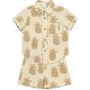Little Me Clothes for Baby Boys’ Woven Short and Button Down Shirt Set, 12 Months – 4 Toddler(Smoke Grey)