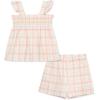 Little Me Clothes for Baby Girls’ Woven Tunic and Short Play Set, 12 Months – 4 Toddler(Multi Plaid)