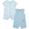 Little Me Baby Boys 2-pack of Rompers(Blue Sea Life)