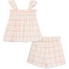 Little Me Clothes for Baby Girls’ Woven Tunic and Short Play Set, 12 Months – 4 Toddler(Multi Plaid)