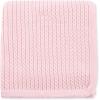 Little Me Baby Boys Blue Cable Knit Swaddling Receiving Blanket, 30 X 27 inches, 100% Cotton Baby Blankets(Pink Cable)