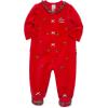 Little Me Clothes for Baby Boys’ and Girls’ Holiday Footies Rompers Sleepers, Newborn to 6 Months(Holly Plaid)