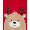 Little Me Clothes for Baby Boys’ and Girls’ Holiday Footies Rompers Sleepers, Newborn to 6 Months(Red Reindeer)