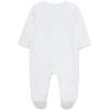 Little Me Clothes for Baby Boys’ and Girls’ Holiday Footies Rompers Sleepers, Newborn to 6 Months(White Merry Bear)