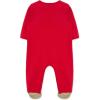 Little Me Clothes for Baby Boys’ and Girls’ Holiday Footies Rompers Sleepers, Newborn to 6 Months(Xmas Red Holiday Bear)