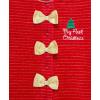 Little Me Clothes for Baby Boys’ and Girls’ Holiday Footies Rompers Sleepers, Newborn to 6 Months(Xmas Red/Gold)