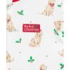Little Me Clothes for Baby Boys’ and Girls’ Holiday Footies and Cap Set Romper Sleeper, Newborn to 18 Months(Christmas Pup)