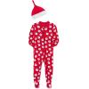 Little Me Clothes for Baby Boys’ and Girls’ Holiday Footies and Cap Set Romper Sleeper, Newborn to 18 Months(Lipstick Red Santa)