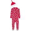 Little Me Clothes for Baby Boys’ and Girls’ Holiday Footies and Cap Set Romper Sleeper, Newborn to 18 Months(Lipstick Red Santa)