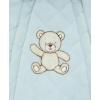 Little Me Clothes for Baby Boys’ and Girls’ Quilted Velour Pram Fall Winter Snowsuit with Fold-Over Mitts, 3 to 9 Months(Illusion Blue)