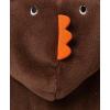 Little Me Clothes for Baby Boys’ and Girls’ Thanksgiving Fleece Footie Sleeper Rompers(Turkey Brown)