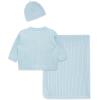 Little Me Clothes for Baby Sweater Gift Set Matching Sweater and Blanket, Baby Essentials, Baby Shower Gifts, 3 to 9 Months(Baby Blue)