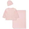 Little Me Clothes for Baby Sweater Gift Set Matching Sweater and Blanket, Baby Essentials, Baby Shower Gifts, 3 to 9 Months(Icy Pink)