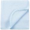 Little Me Knit Baby Blanket – 100% Soft Cotton, Snuggly and Breathable, Perfect as a Swaddle, Stroller Blanket or Nursery Decor for Boys and Girls, Pink Stripe, 30 x 40 Inches(Blue Stripe)