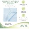 Little Me Knit Baby Blanket – 100% Soft Cotton, Snuggly and Breathable, Perfect as a Swaddle, Stroller Blanket or Nursery Decor for Boys and Girls, Pink Stripe, 30 x 40 Inches(Pink Stripe)