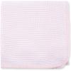 Little Me Knit Baby Blanket – 100% Soft Cotton, Snuggly and Breathable, Perfect as a Swaddle, Stroller Blanket or Nursery Decor for Boys and Girls, Pink Stripe, 30 x 40 Inches(Pink Stripe)