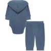 Little Me Simply Essential Solids Gender Neutral Bodysuit and Coordinating Pant Set, 3 Months to 12 Months(China Blue)