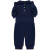 Little Me Simply Essential Solids Gender Neutral Bodysuit and Coordinating Pant Set, 3 Months to 12 Months(Medieval Blue)