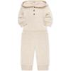 Little Me Simply Essential Solids Gender Neutral Bodysuit and Coordinating Pant Set, 3 Months to 12 Months(Oatmeal Heather/Smoke Gray)