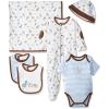 Little Me Baby Boys’ and Girls’ Newborn Essentials Layette Gift Set, Newborn to 9 Months(Blue/Multi)
