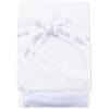 Little Me Blankets for Baby, Plush Swaddling Receiving Blanket, 30 x 27 Inches(White)
