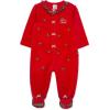 Little Me Clothes for Baby Boys’ and Girls’ Holiday Footies Rompers Sleepers, Newborn to 6 Months(Holly Plaid)