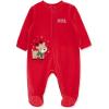 Little Me Clothes for Baby Boys’ and Girls’ Holiday Footies Rompers Sleepers, Newborn to 6 Months(Red Reindeer)