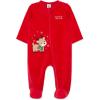 Little Me Clothes for Baby Boys’ and Girls’ Holiday Footies Rompers Sleepers, Newborn to 6 Months(Xmas Red Reindeer)