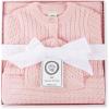 Little Me Clothes for Baby Sweater Gift Set Matching Sweater and Blanket, Baby Essentials, Baby Shower Gifts, 3 to 9 Months(Icy Pink)