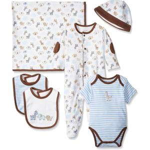 Little Me Baby Boys’ and Girls’ Newborn Essentials Layette Gift Set, Newborn to 9 Months(Blue/Multi)