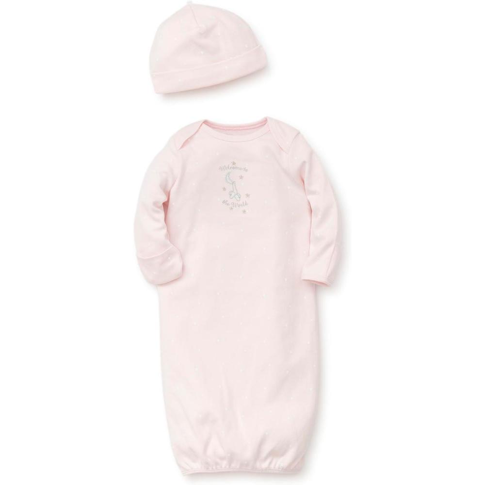 imageLittle Me Baby Girls 2Piece Nightgown and Cap Set