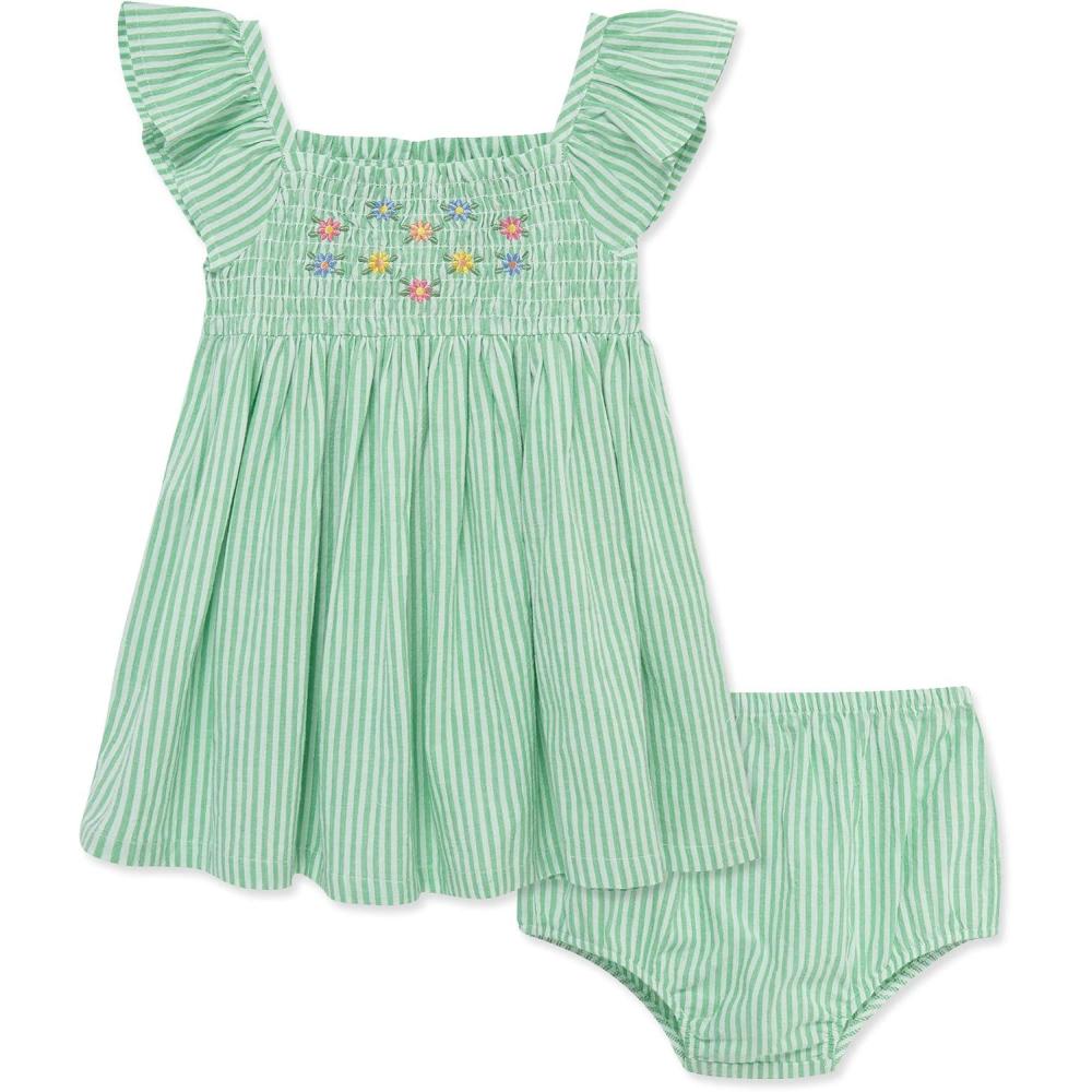 imageLittle Me Clothes for Baby Girls Knit Dress and Cardigan Sets 12 Months 4 ToddlerFloral