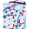 Little Me Baby Boys’ and Girls’ Christmas Holiday Santa Print Pajamas, 12M to 4T(Blue)