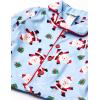 Little Me Baby Boys’ and Girls’ Christmas Holiday Santa Print Pajamas, 12M to 4T(Blue)
