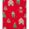 Little Me Baby Boys’ and Girls’ Christmas Holiday Santa Print Pajamas, 12M to 4T(Lipstick Red Ginderbread)