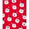 Little Me Baby Boys’ and Girls’ Christmas Holiday Santa Print Pajamas, 12M to 4T(Lipstick Red Santa)