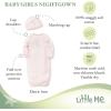 Little Me Baby Girls’ 2-Piece Nightgown and Cap Set