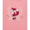 Little Me Baby Girls’ 3-Pc 100% Cotton, Bodysuit, Matching Headband and Pant Set, 3 Months to 24 Months(Pink Fox)