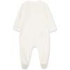 Little Me Clothes for Baby Girls’ 100% Cotton Scratch-Free Tag Footie Sleeper, Preemie to 9 Months(Ivory Floral Splash/Dot)